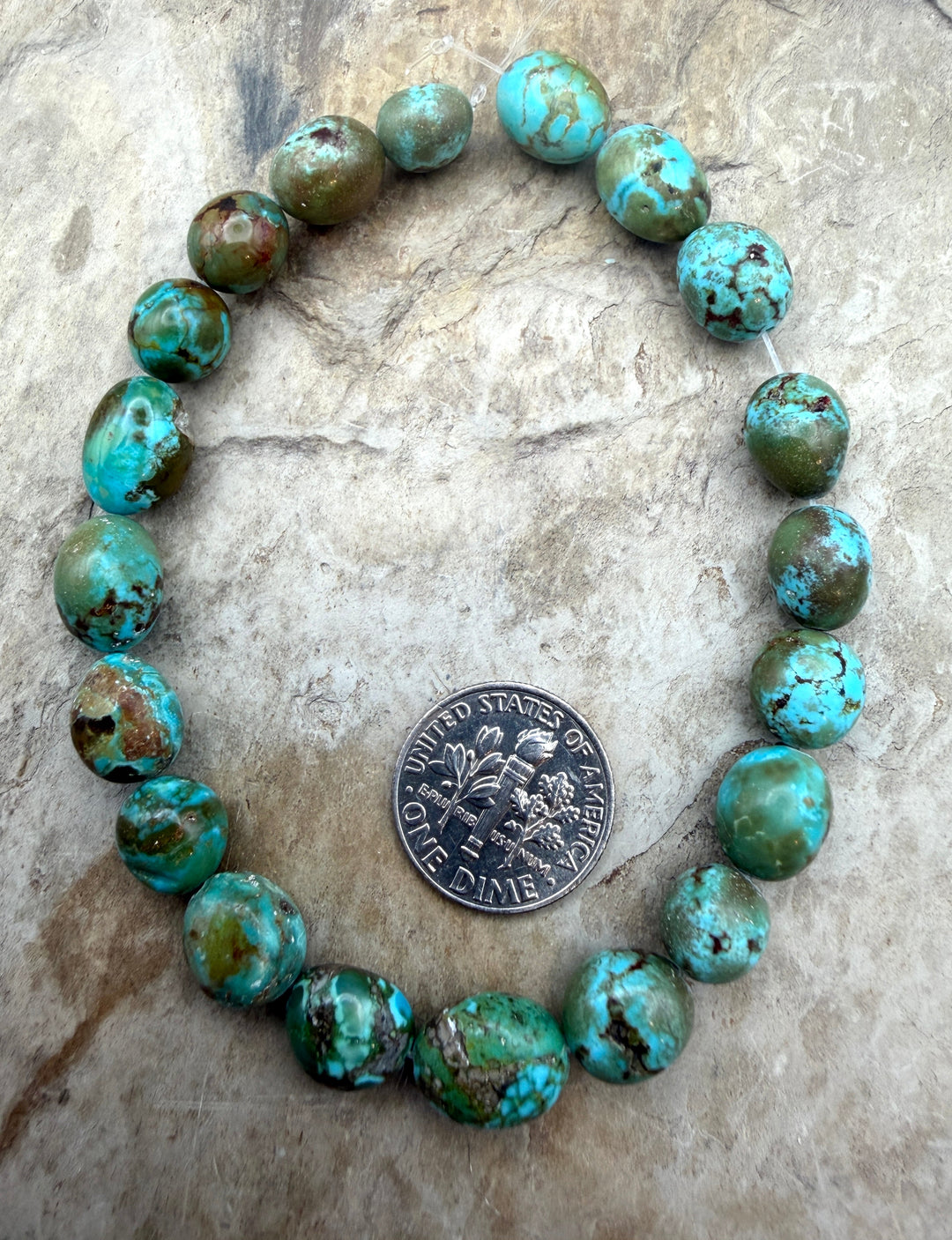 AAA+ Polychrome Spiderweb Kingman Turquoise (Arizona)
