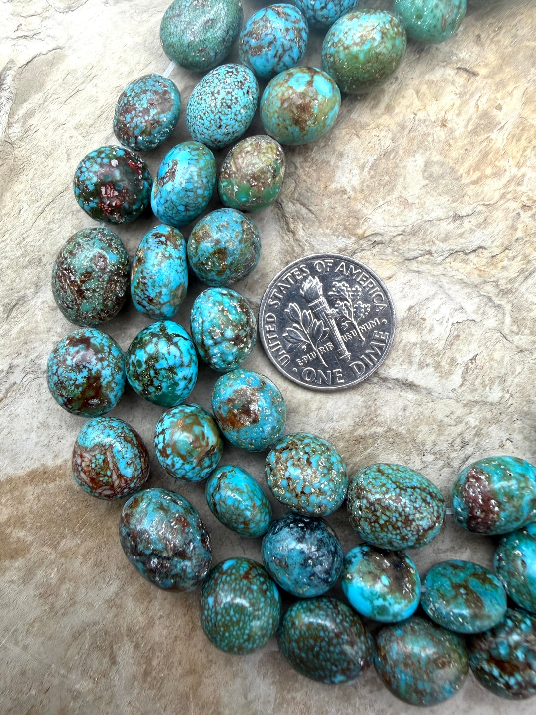 AAA+ Polychrome Spiderweb Kingman Turquoise (Arizona)