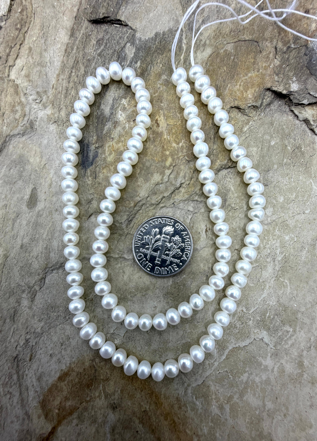 AAA+ Quality Freshwater Pearls 4mm 15 Inch Strand