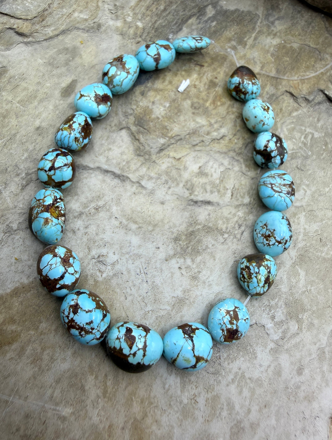 AAA+ RARE Number 8 Turquoise (Nevada) Graduated Rounded