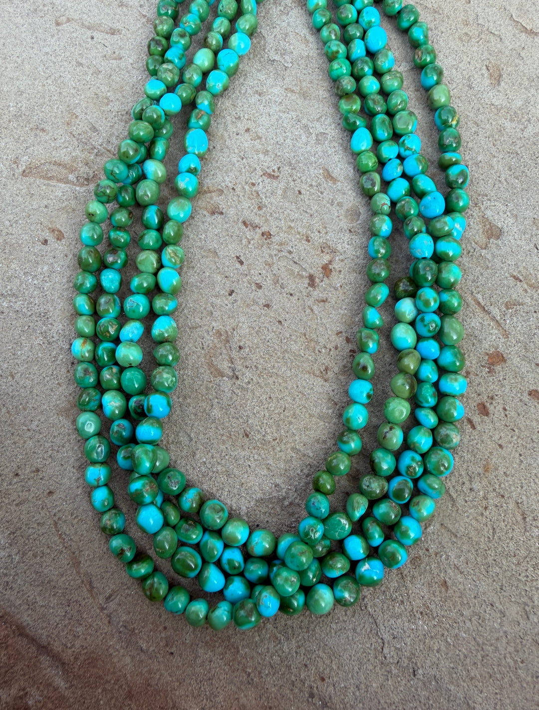 AAA+ RARE Sonoran Gold Turquoise (Mex) 5.5-7mm Rounded