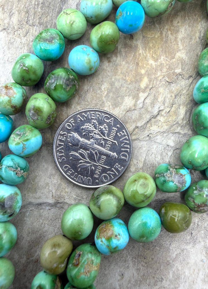 AAA+ RARE Sonoran Gold Turquoise (Mex) 7mm Rounded Nugget