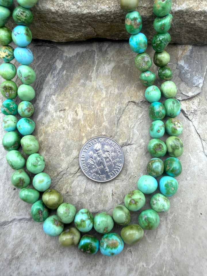 AAA+ RARE Sonoran Gold Turquoise (Mex) 7mm Rounded Nugget