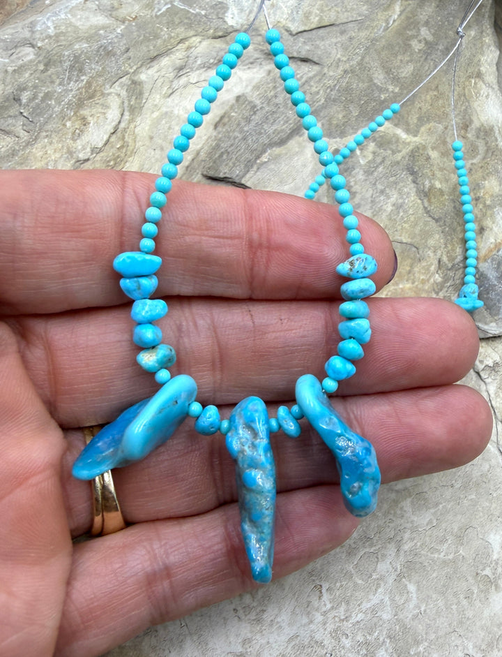 AAA+ Sleeping Beauty Turquoise (AZ) Designer Focal Strand