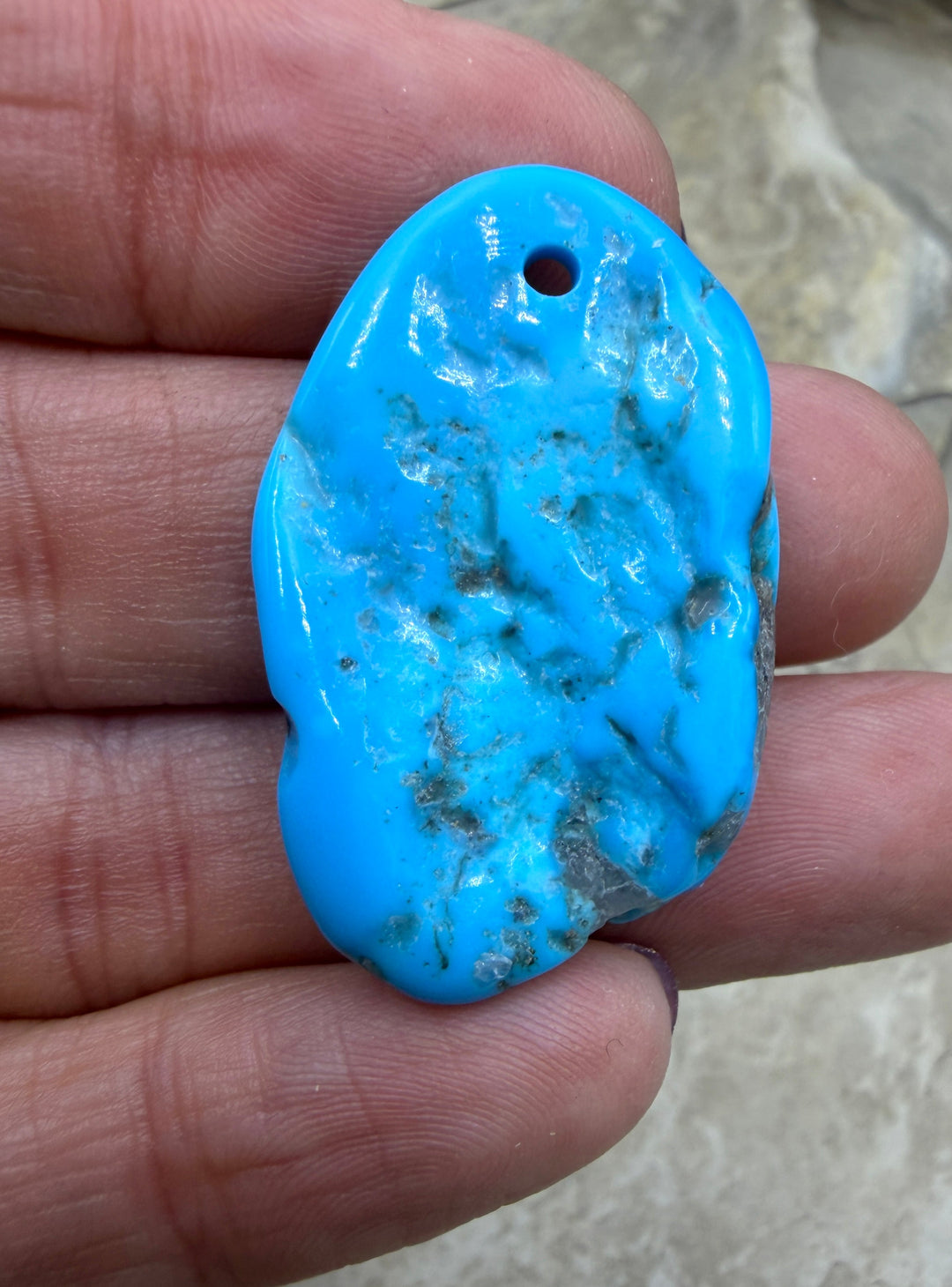 AAA+ Sleeping Beauty Turquoise (AZ) Focal Pendant Beads
