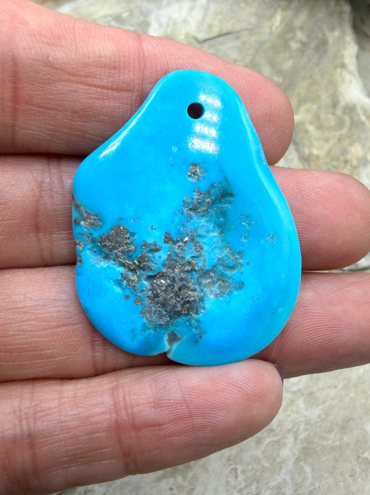 AAA+ Sleeping Beauty Turquoise (AZ) Focal Pendant Beads