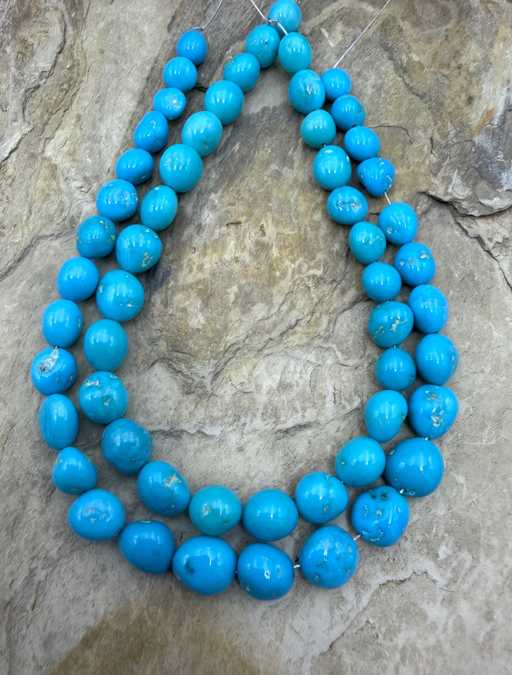 AAA+ Sleeping Beauty Turquoise (AZ) Graduated Nugget Strand