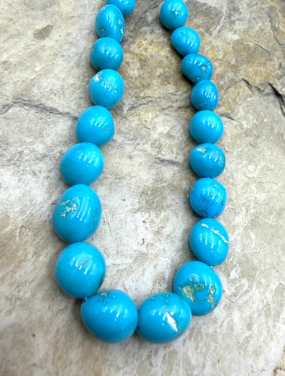 AAA+ Sleeping Beauty Turquoise (AZ) Graduated Nugget Strand