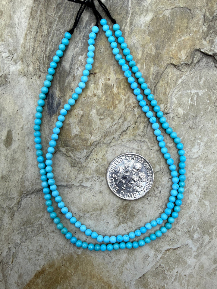 AAA+ Sleeping Beauty Turquoise (AZ) Micro 2.5mm Round Beads
