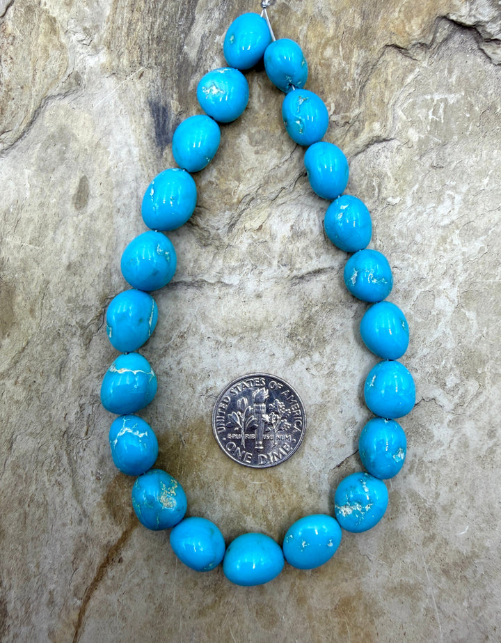 AAA+ Sleeping Beauty Turquoise (AZ) Smooth Rounded Nugget