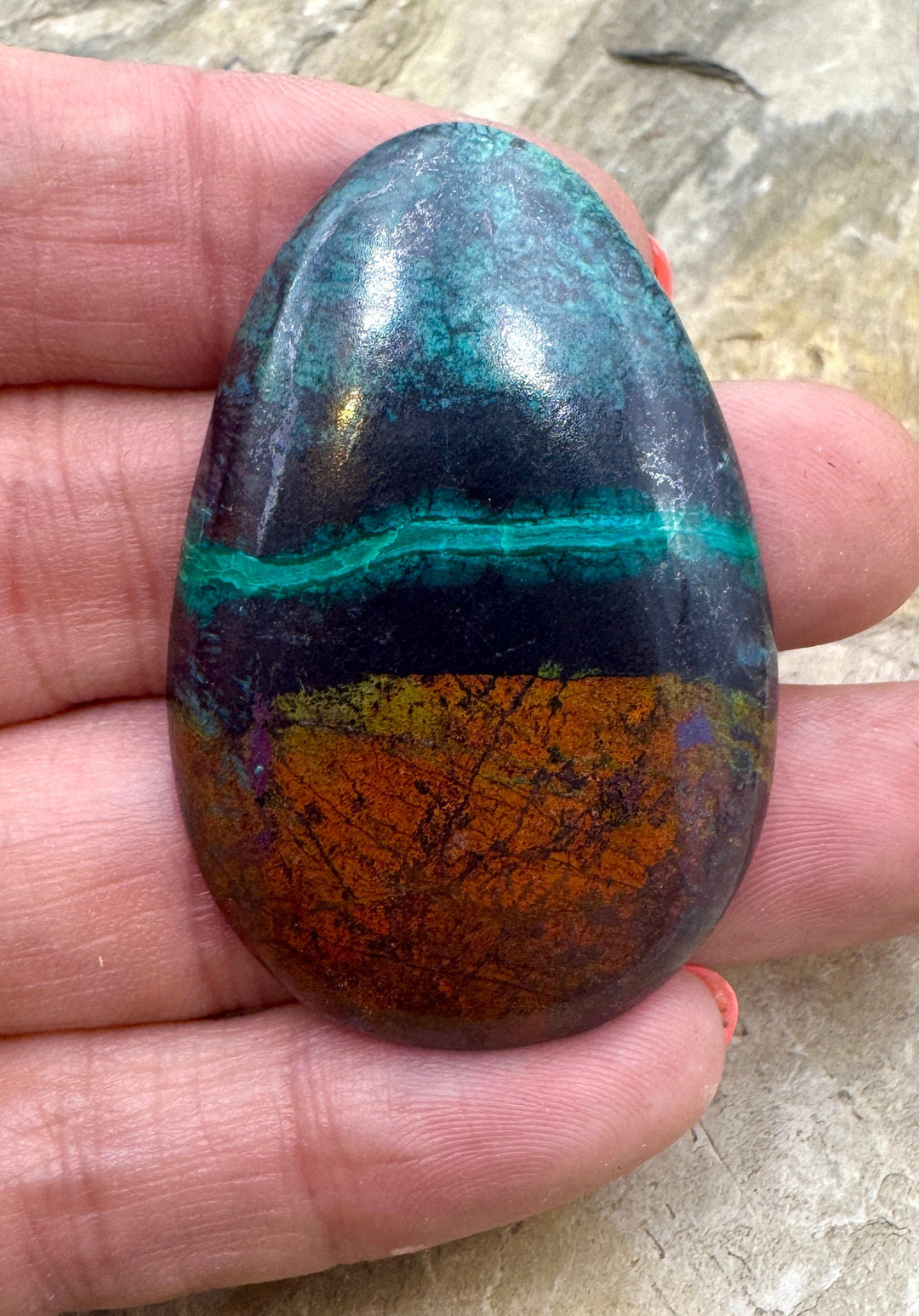 AAA + Sonora Sunrise (Mexico) HUGE Cabochon 32x48mm