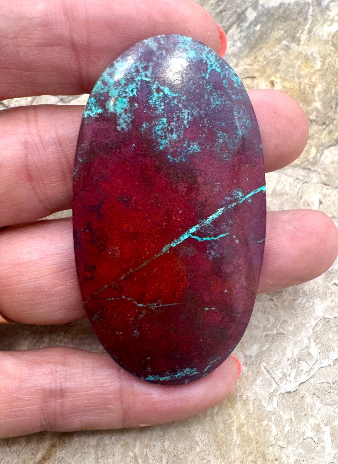 AAA + Sonora Sunrise (Mexico) HUGE Cabochon 34x61mm