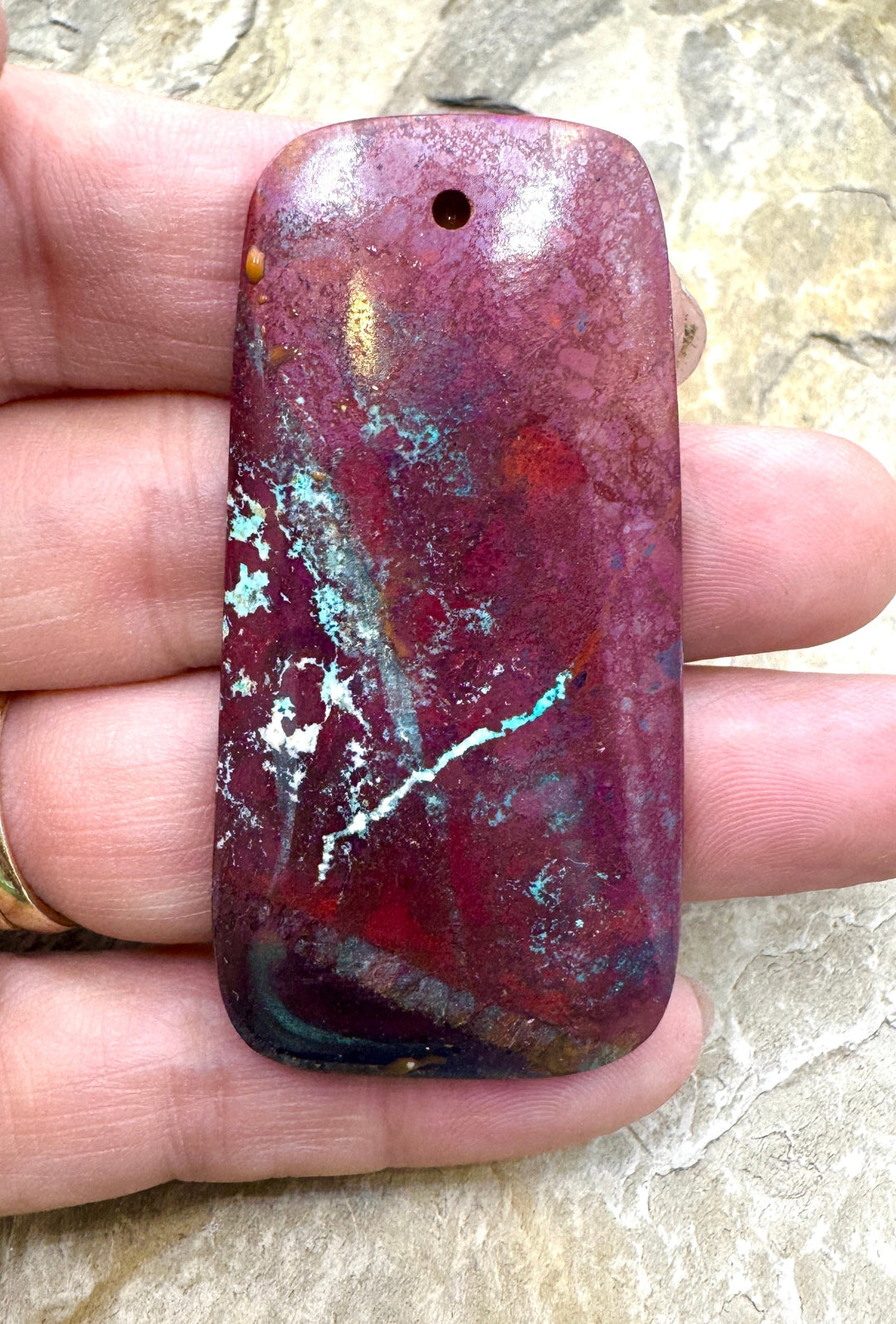AAA + Sonora Sunrise (Mexico) HUGE Focal Pendant 30x60mm