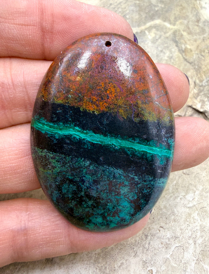 AAA+ Sonora Sunrise (Mexico) HUGE Focal Pendant 36x50mm