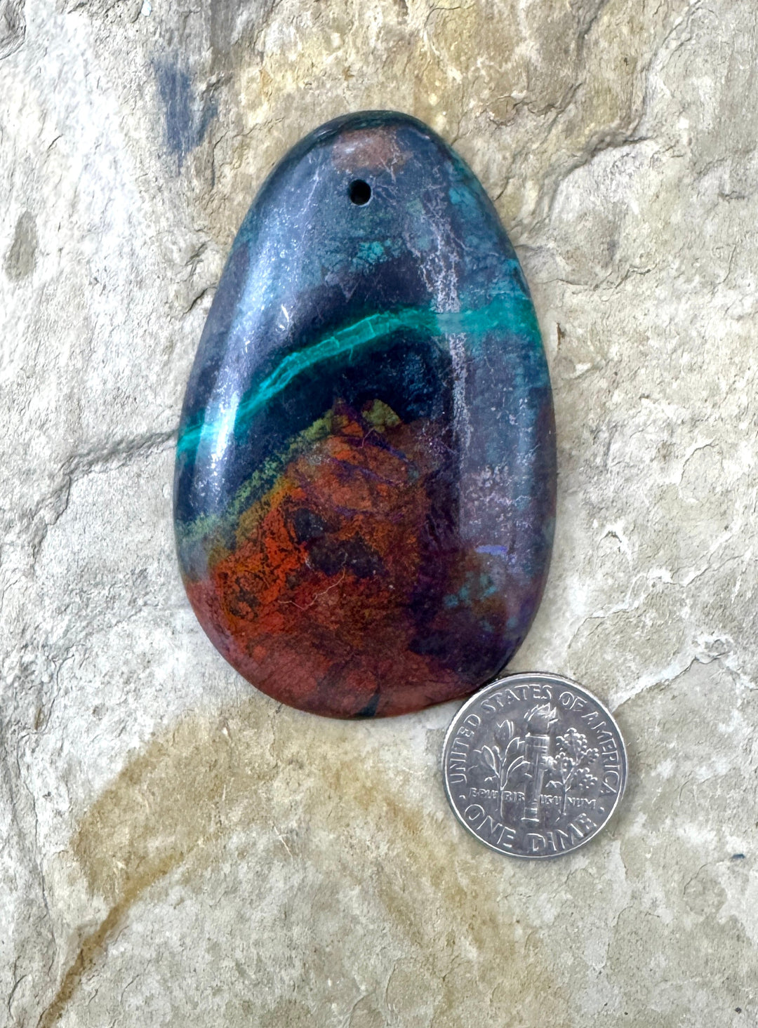 AAA + Sonora Sunrise (Mexico) HUGE Focal Pendant 37x58mm