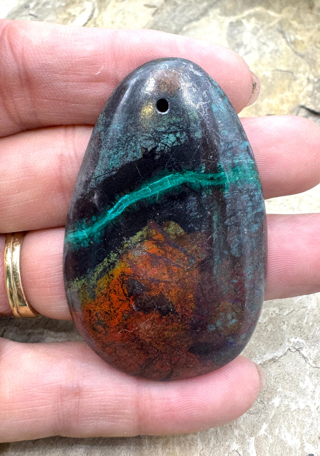 AAA + Sonora Sunrise (Mexico) HUGE Focal Pendant 37x58mm