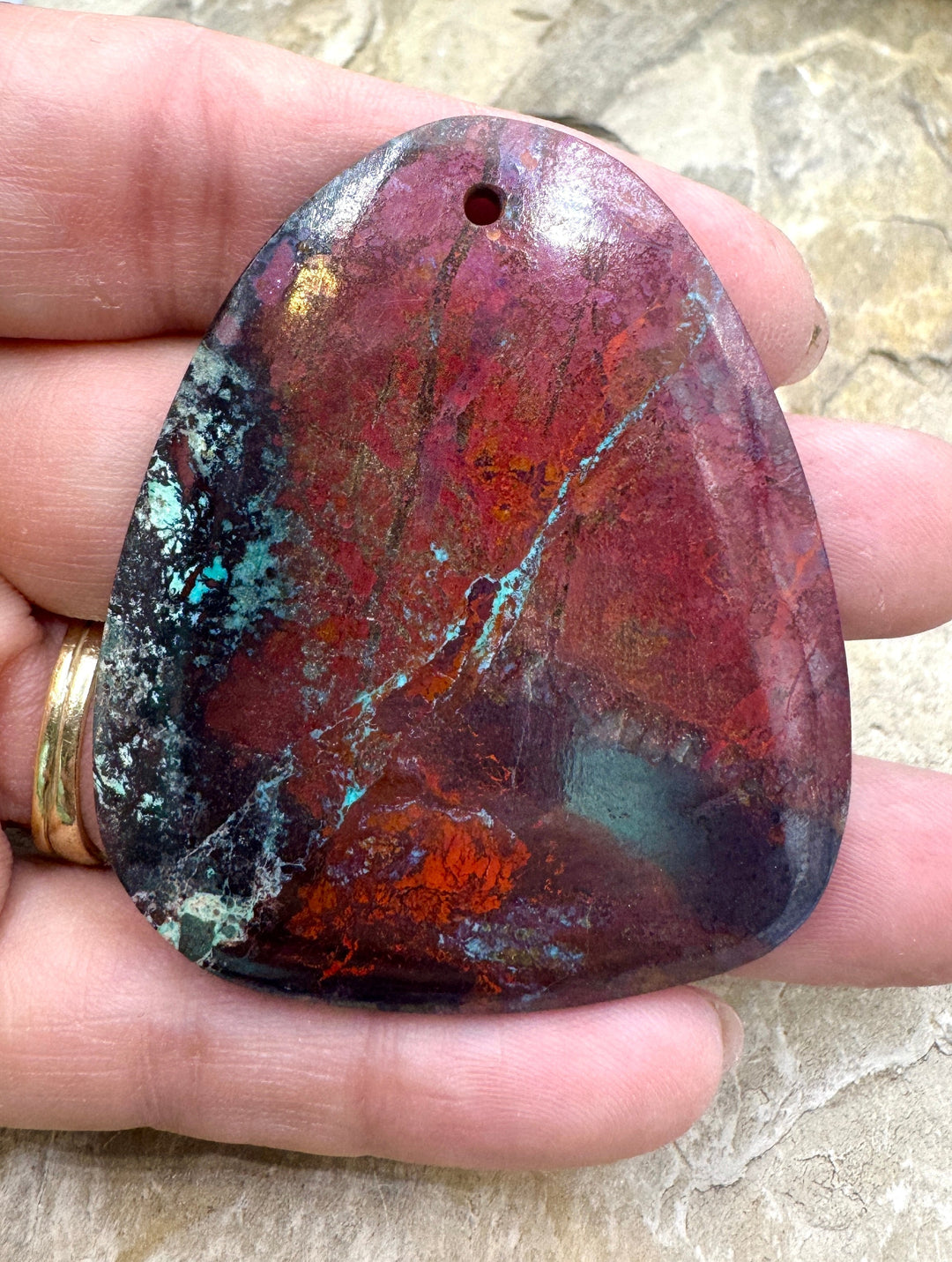 AAA + Sonora Sunrise (Mexico) HUGE Focal Pendant 47x58mm