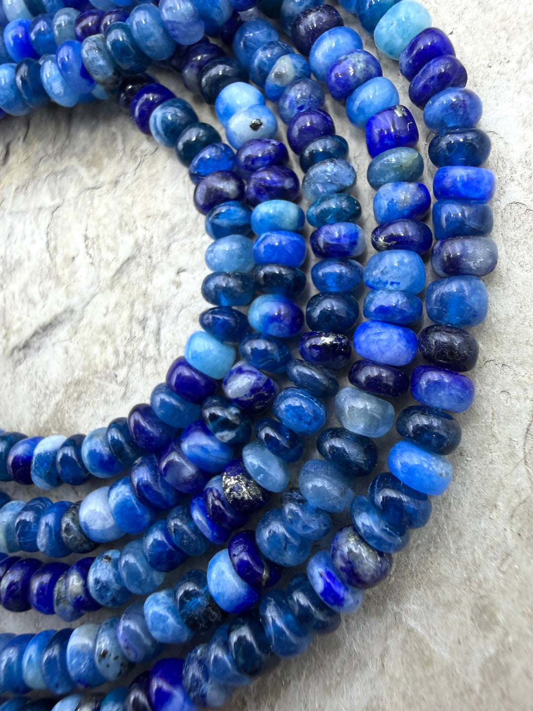 Afghanite 4mm Rondelle Beads 14 inch Strand - Afghanite