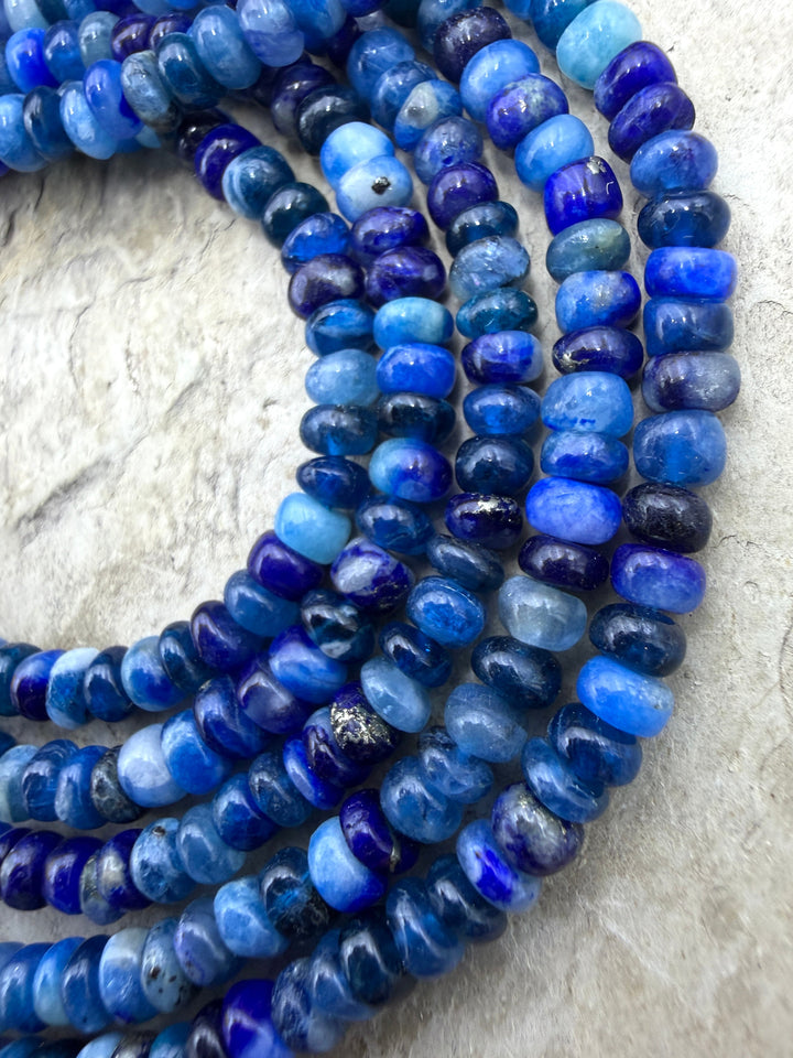 Afghanite 4mm Rondelle Beads 14 inch Strand - Afghanite
