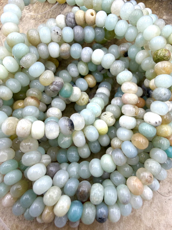 Amazonite 6mm Rondelle Beads 15.5 Inch Strand - Amazonite