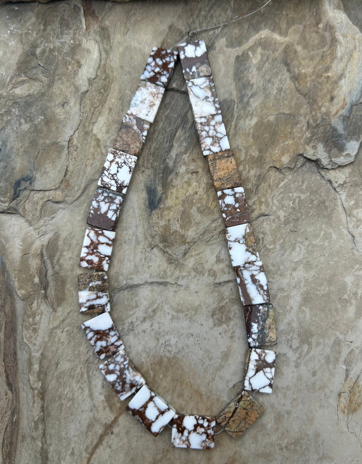 Arizona Wild Horse Flat Rectangle Beads 10x14mm ONE 12 Inch