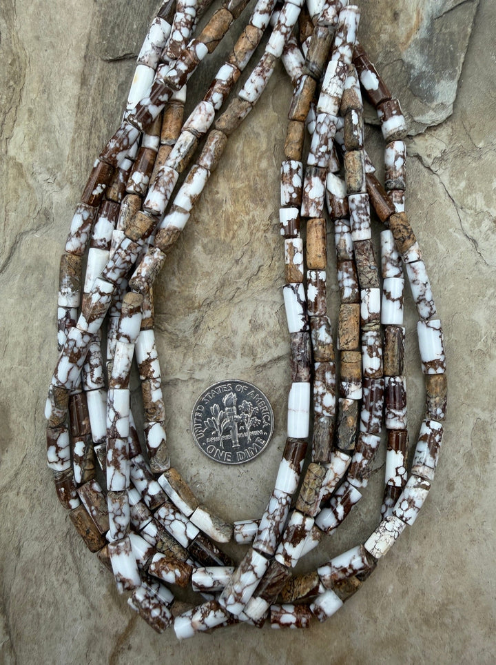 Arizona Wild Horse Tuber Beads 4x9mm ONE 12 Inch Strand