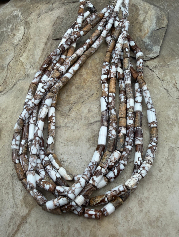 Arizona Wild Horse Tuber Beads 4x9mm ONE 12 Inch Strand