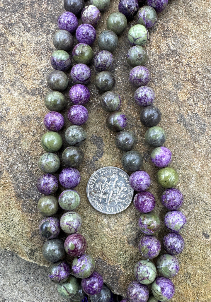 Atlantisite (Australia) 8mm Round Beads 8 Inch Strand