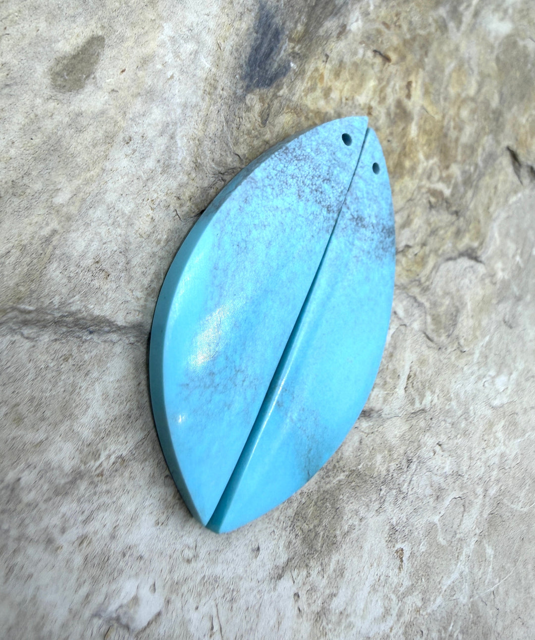 Baby Blue Kingman Turquoise (Arizona) Matching Earring Slab