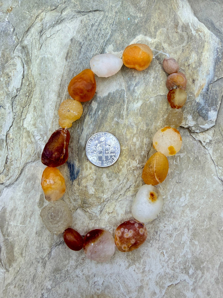 BARGAIN FRIDAY Gobi Dessert Agate Rounded Nugget Bead