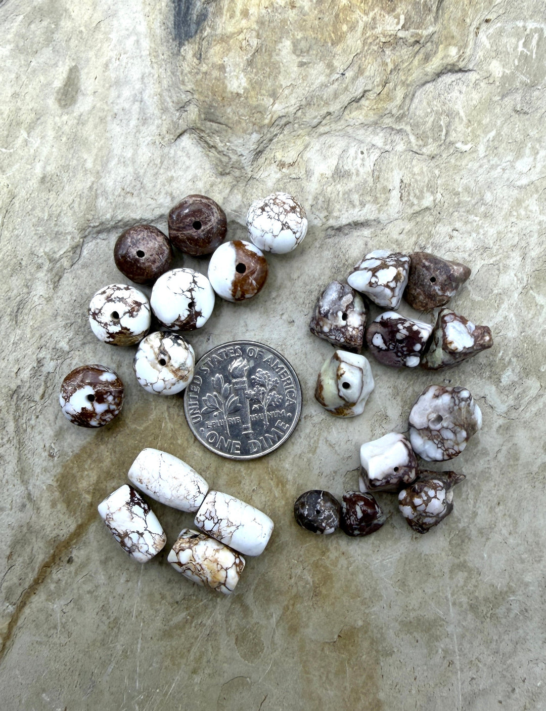 BARGAIN FRIDAY LOT of mixed Arizona Wild Horse Beads - Wild