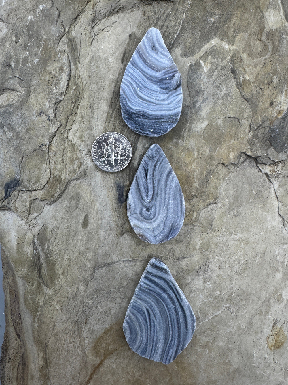 Beautiful Calcedony Rosette Druzy Cabochons 25x45mm Select
