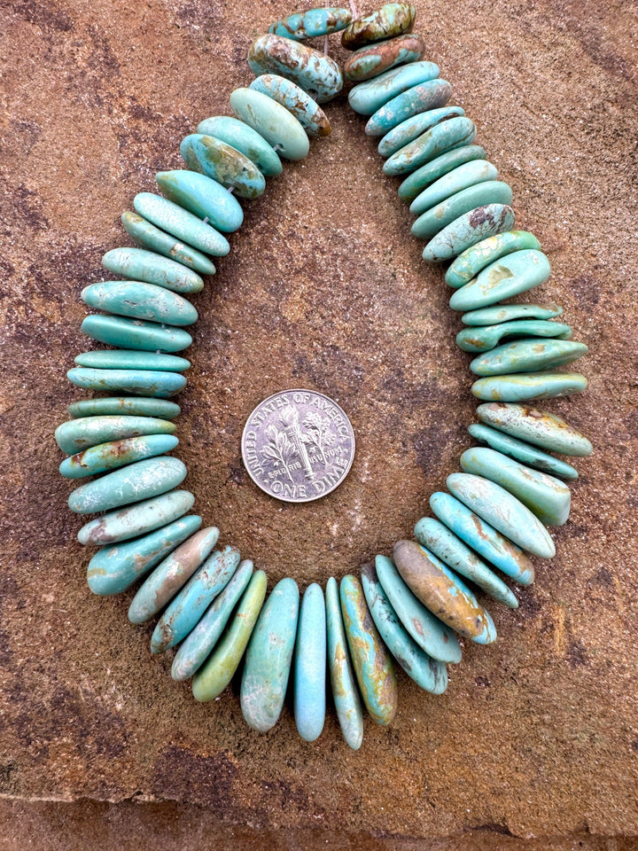 Beautiful Kingman Turquoise (Arizona) Graduated