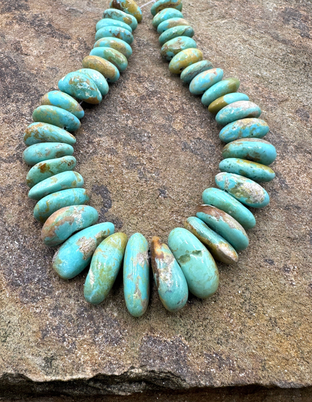 Beautiful Kingman Turquoise (Arizona) Graduated