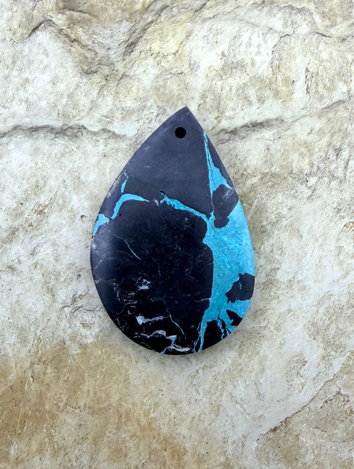 Black Jack’ Kingman Composite Block Focal Pendant 20X30mm