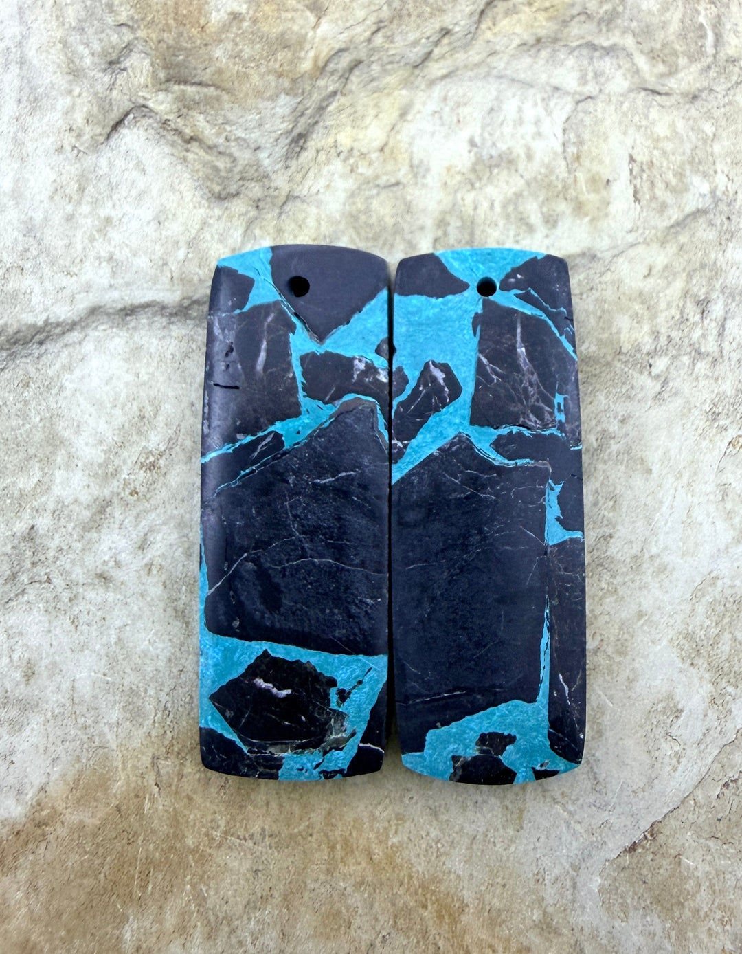 Black Jack Kingman Composite Block Matching Earring Bead