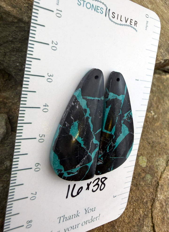 ’Black Jack’ Kingman Composite Block Matching Earring Bead