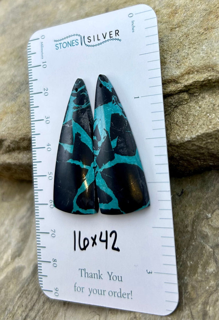 ’Black Jack’ Kingman Composite Block Matching Earring Bead