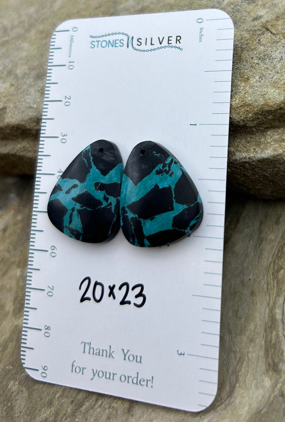 ’Black Jack’ Kingman Composite Block Matching Earring Bead