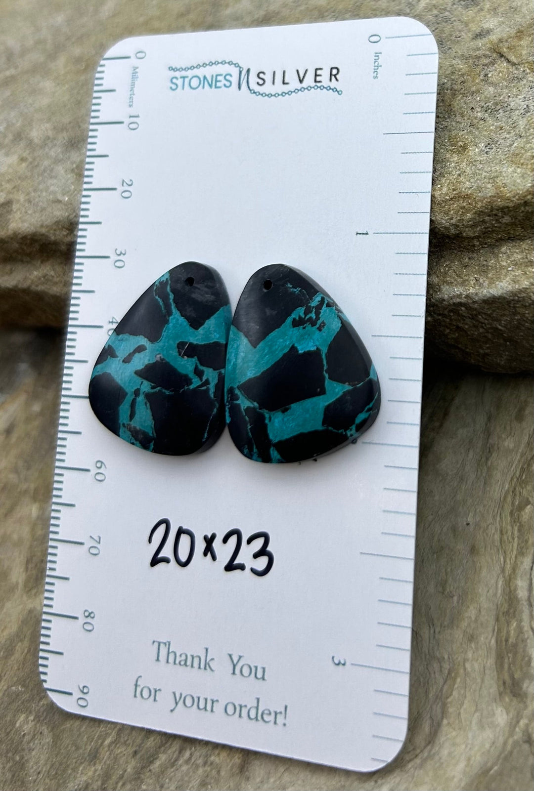 ’Black Jack’ Kingman Composite Block Matching Earring Bead