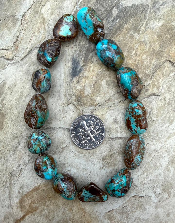 Blue/Brown Kingman Turquoise (Arizona) Irregular Nugget