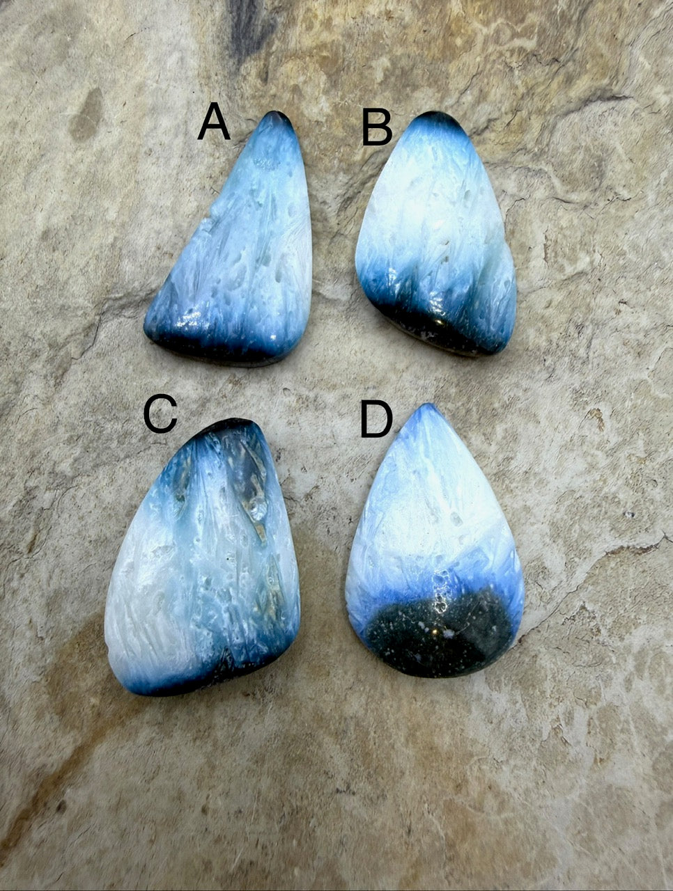Blue Glacierite Freeform Cabochon Select One Stone