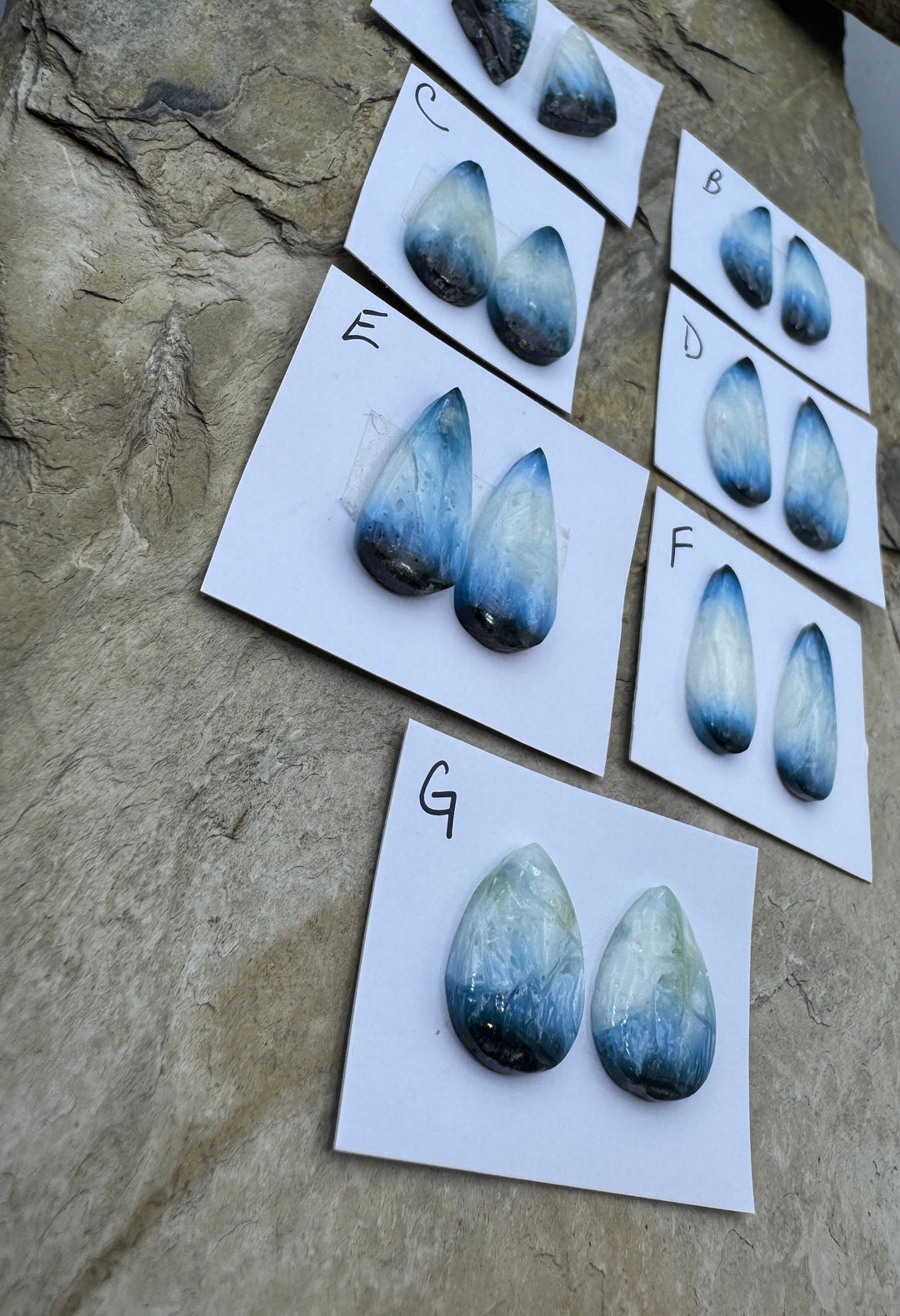 Blue Ice Glacierite (Indonesia) Freeform Designer Cabochon