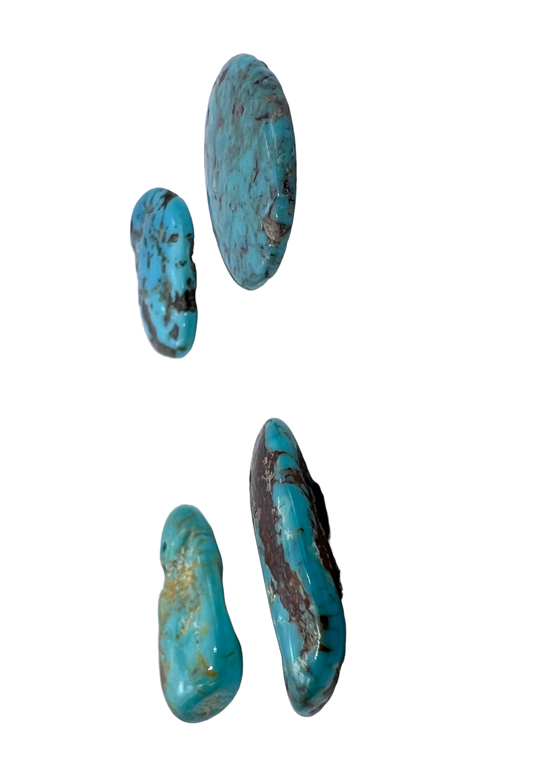 Blue Kingman Turquoise Freeform Focal Pendant Bead (Select