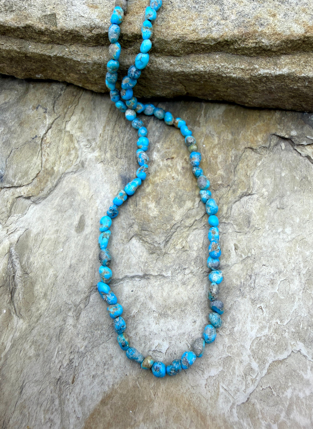 Blue Ridge Turquoise (Nevada) Graduated 4-5mm Rounded