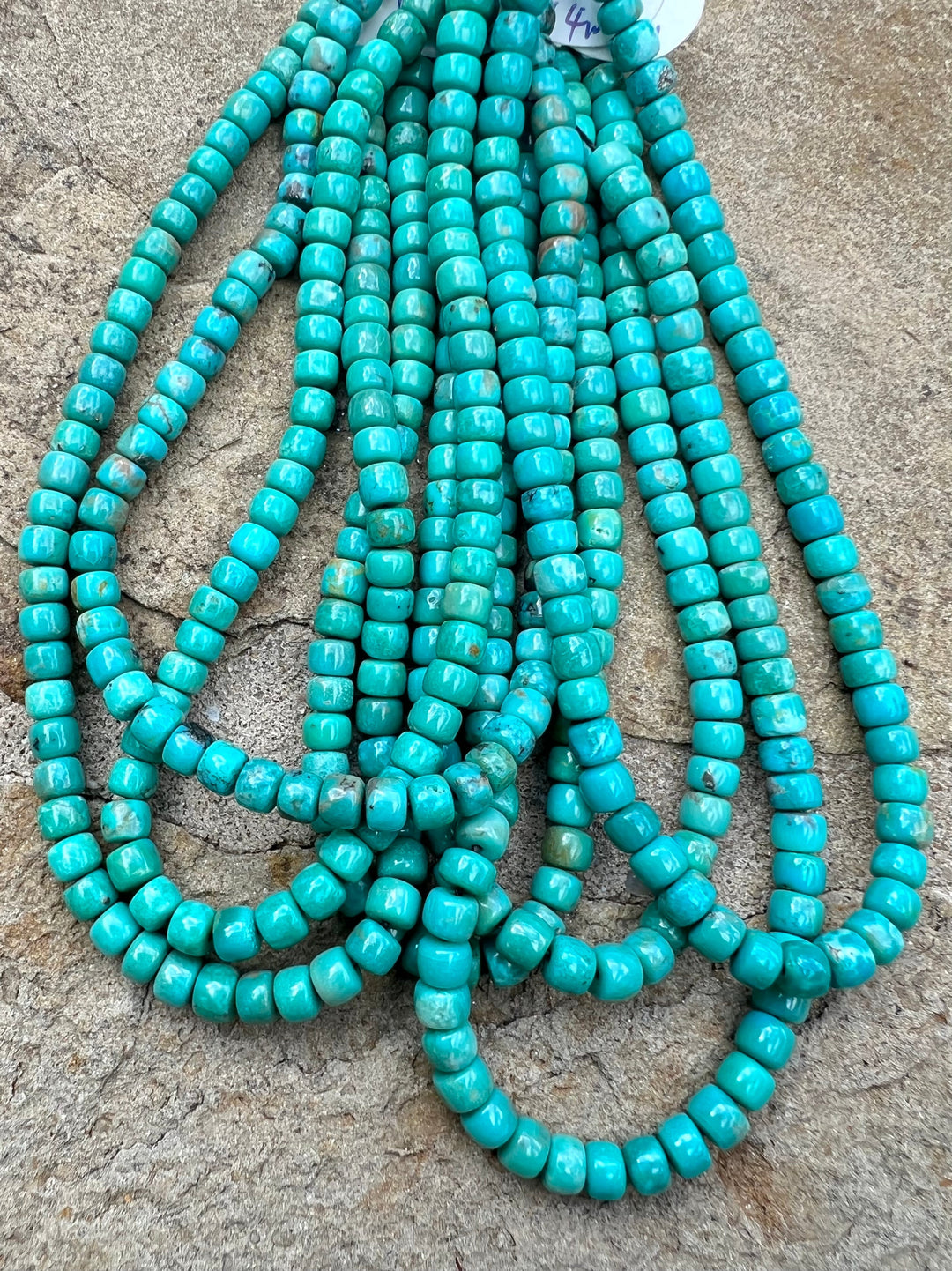 Campitos (Mex) Turquoise 5x4mm Pueblos Beads (9 inch