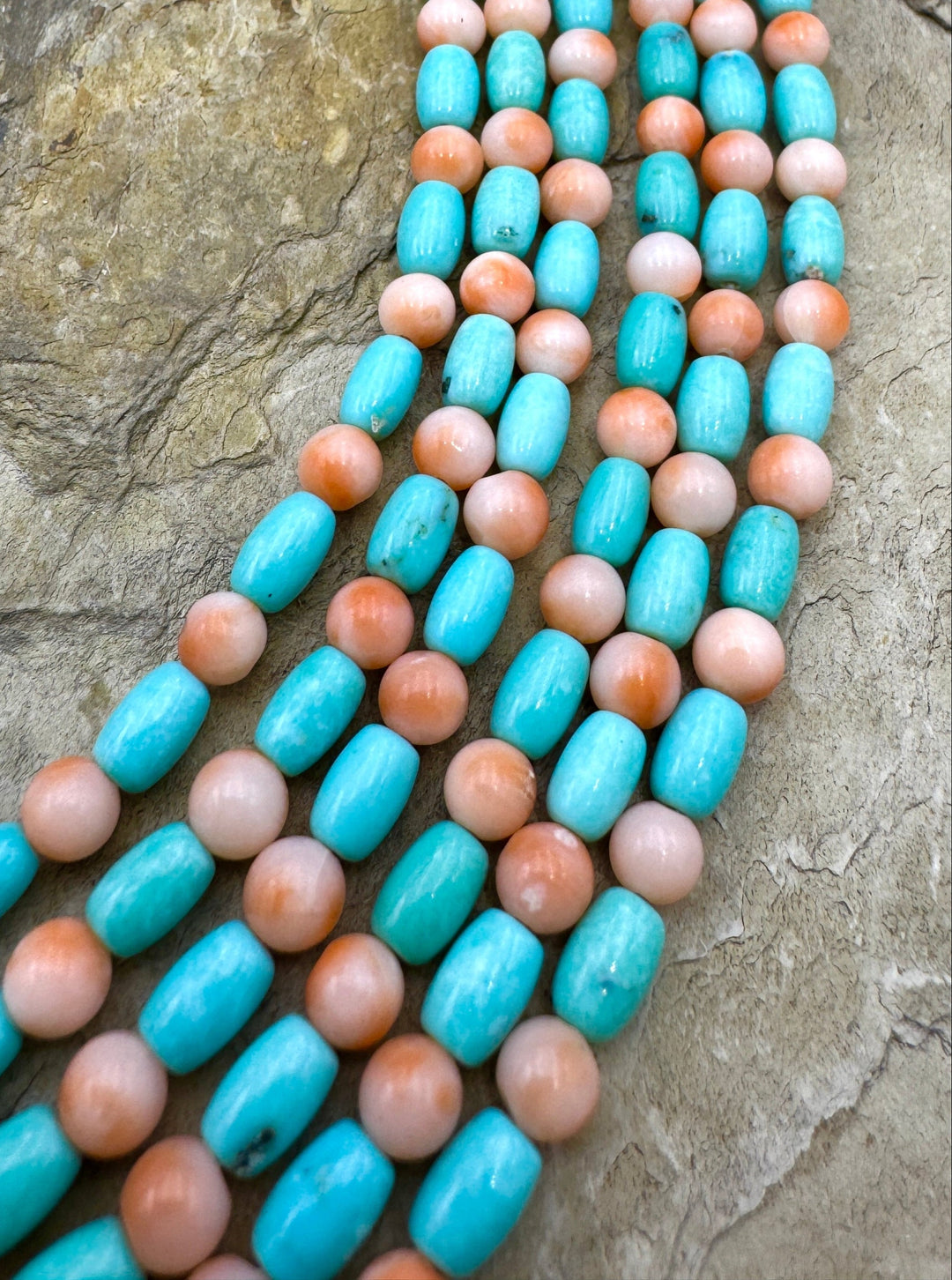 Campitos (Mex) Turquoise and AAA + Natural Pink Coral