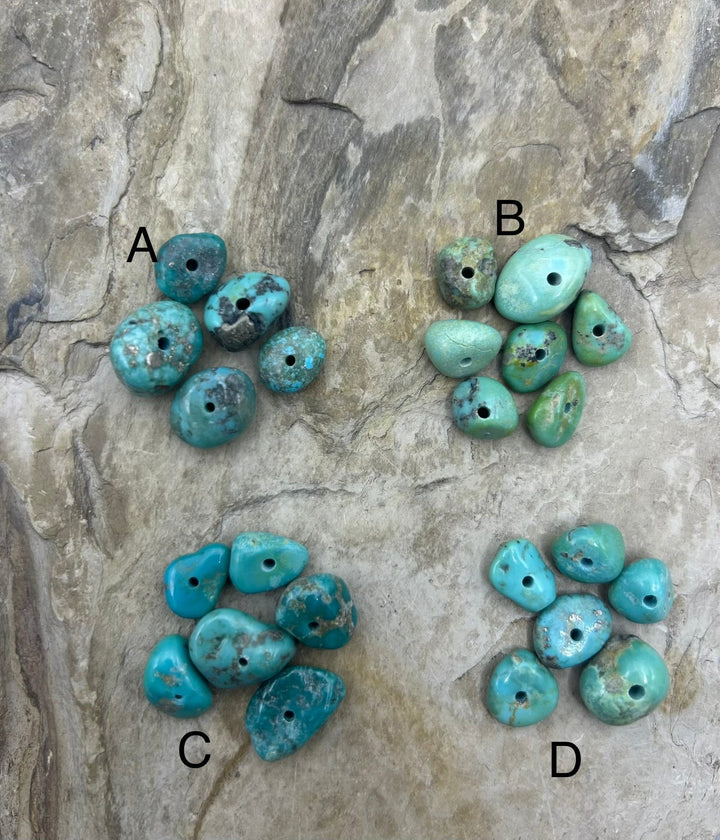 Campitos (Mex) Turquoise Large Hole Bead Sets 11x14-14x20mm
