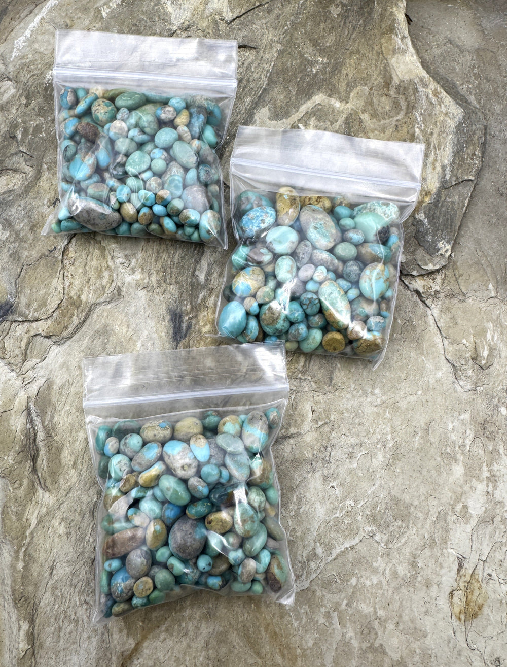 Campitos (Mex) Turquoise Polished Undrilled Nuggets 4-14mm