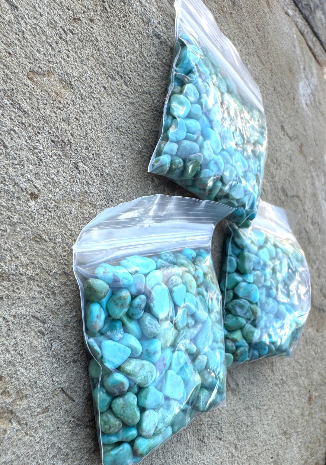 Campitos (Mex) Turquoise Polished Undrilled Nuggets (pkg